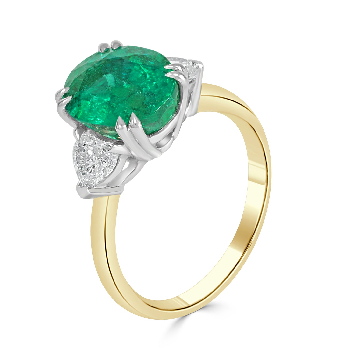 Emerald and Diamond Dress Ring