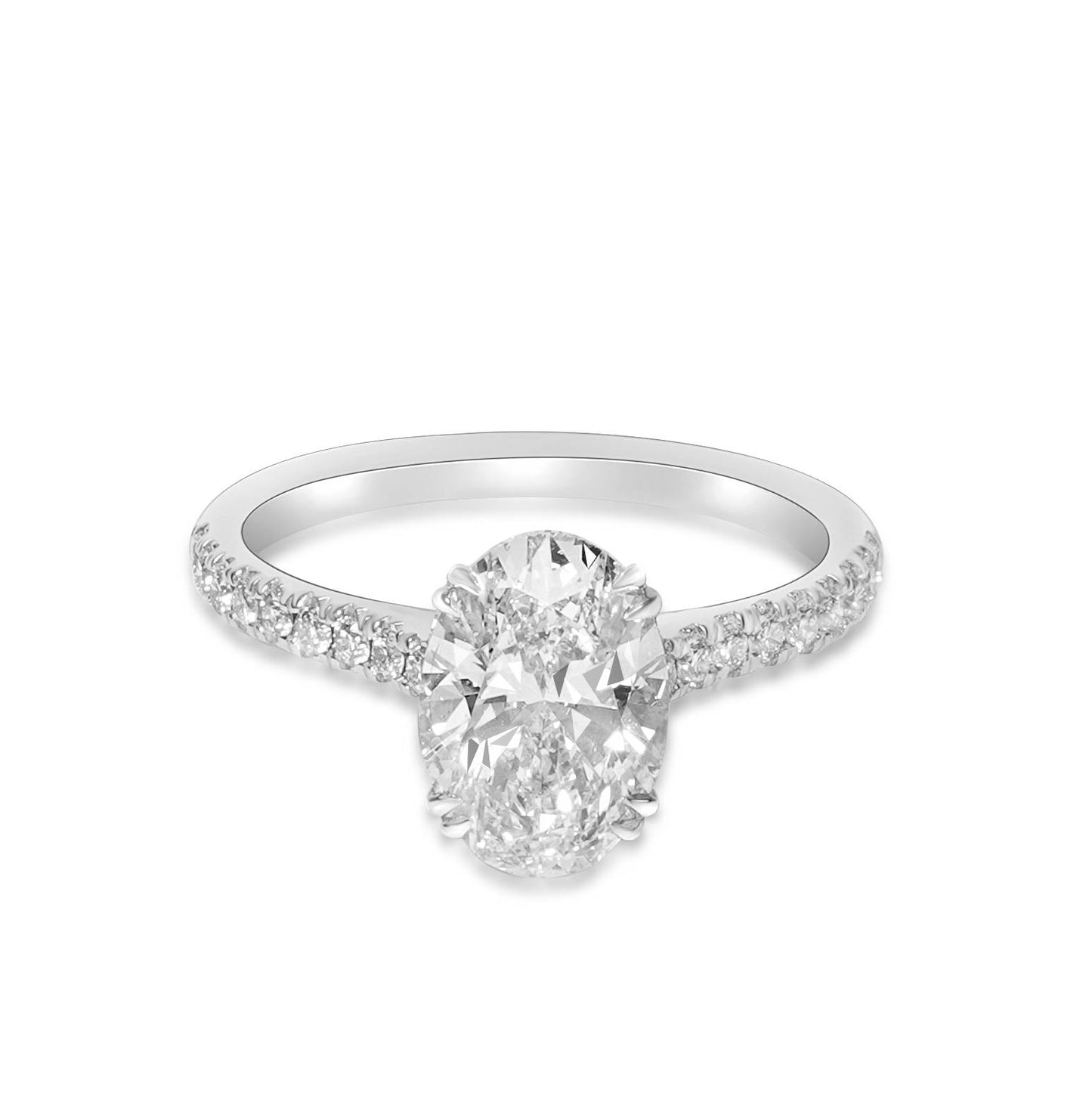 18K 1 Carat Oval Venus Ring image 0