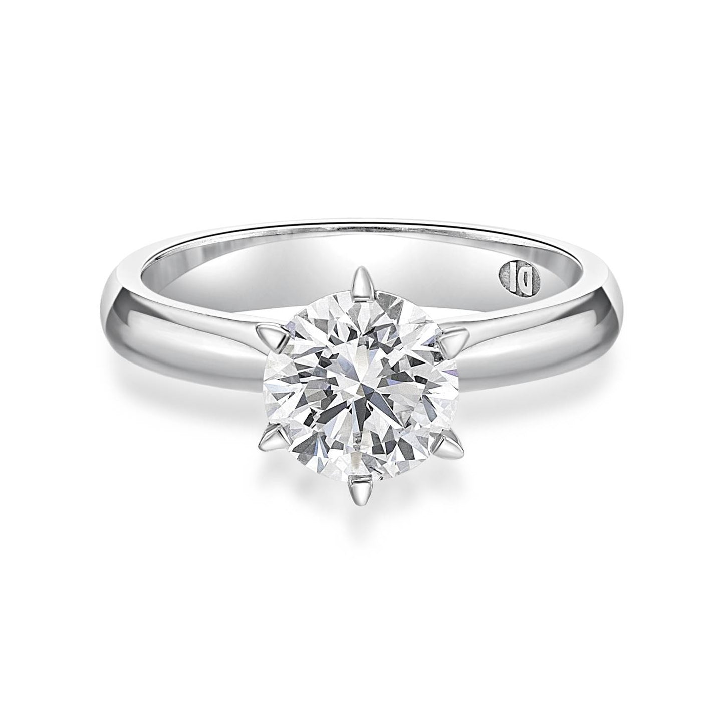 18k 1.00 Ct Round Brilliant Cut Diamond Solitaire image 0