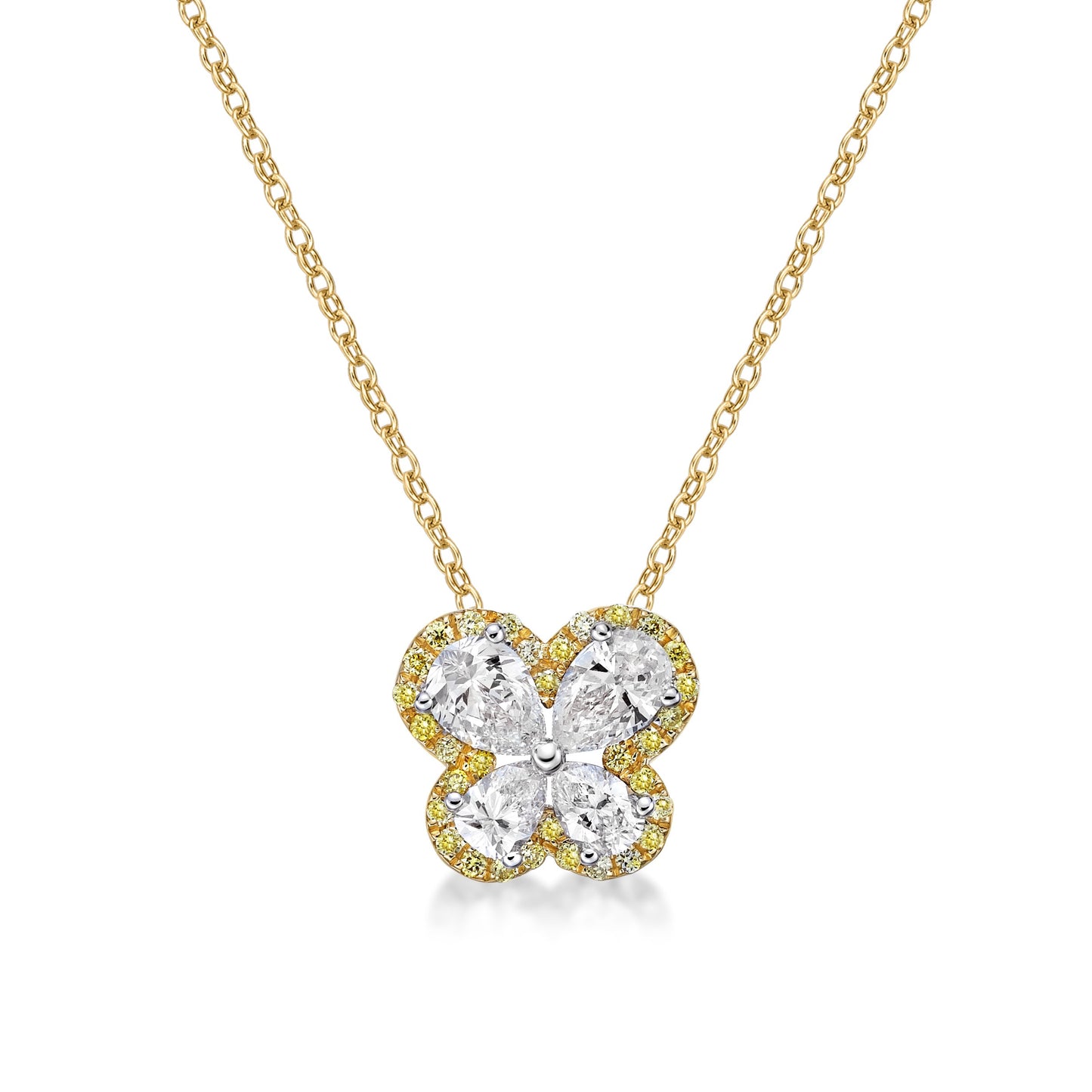 Papillon Butterfly Diamond Halo Pendant image 0
