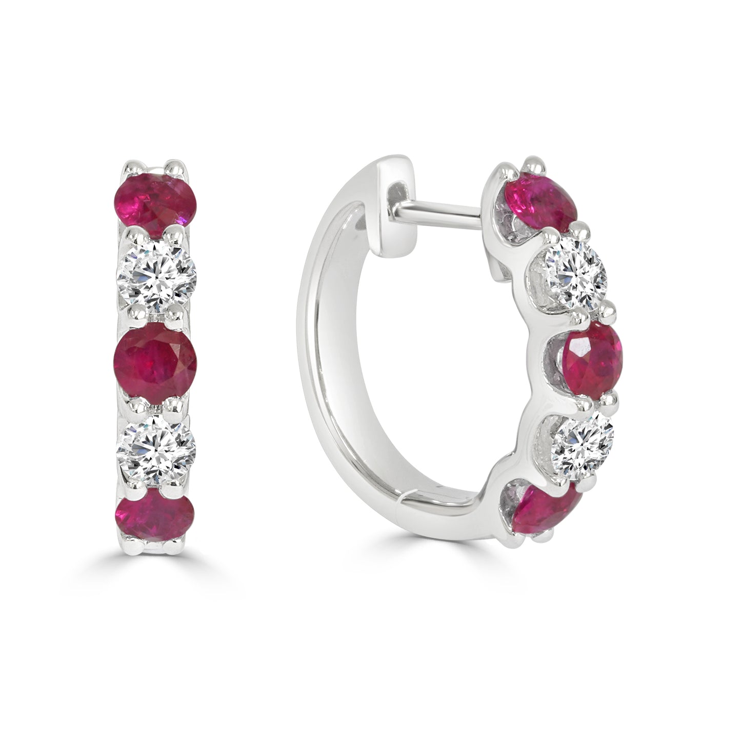 Ruby and Diamond Earrings
