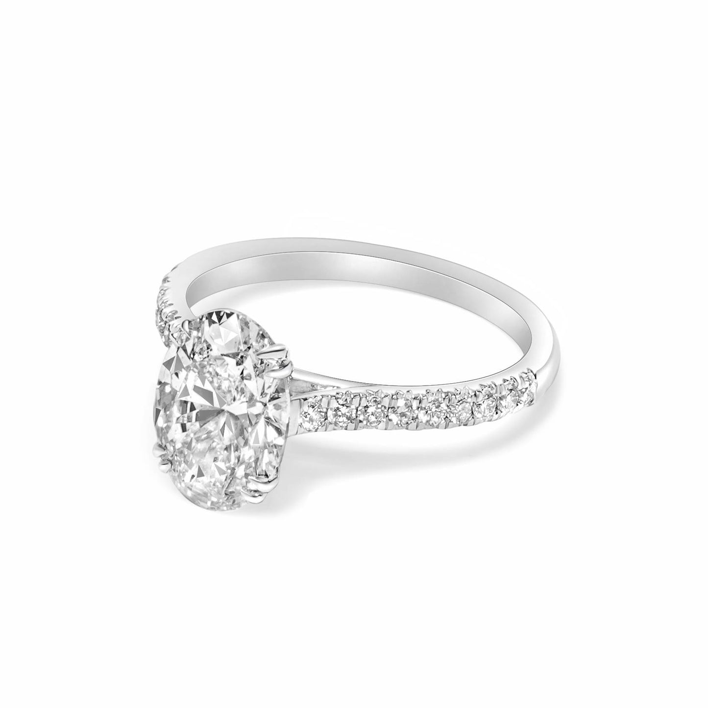 18K 1 Carat Oval Venus Ring image 1