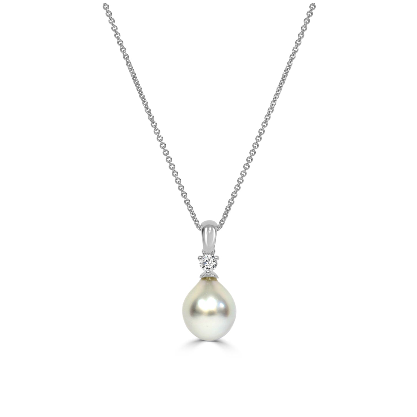 South Sea Pearl and Dimaond Necklace