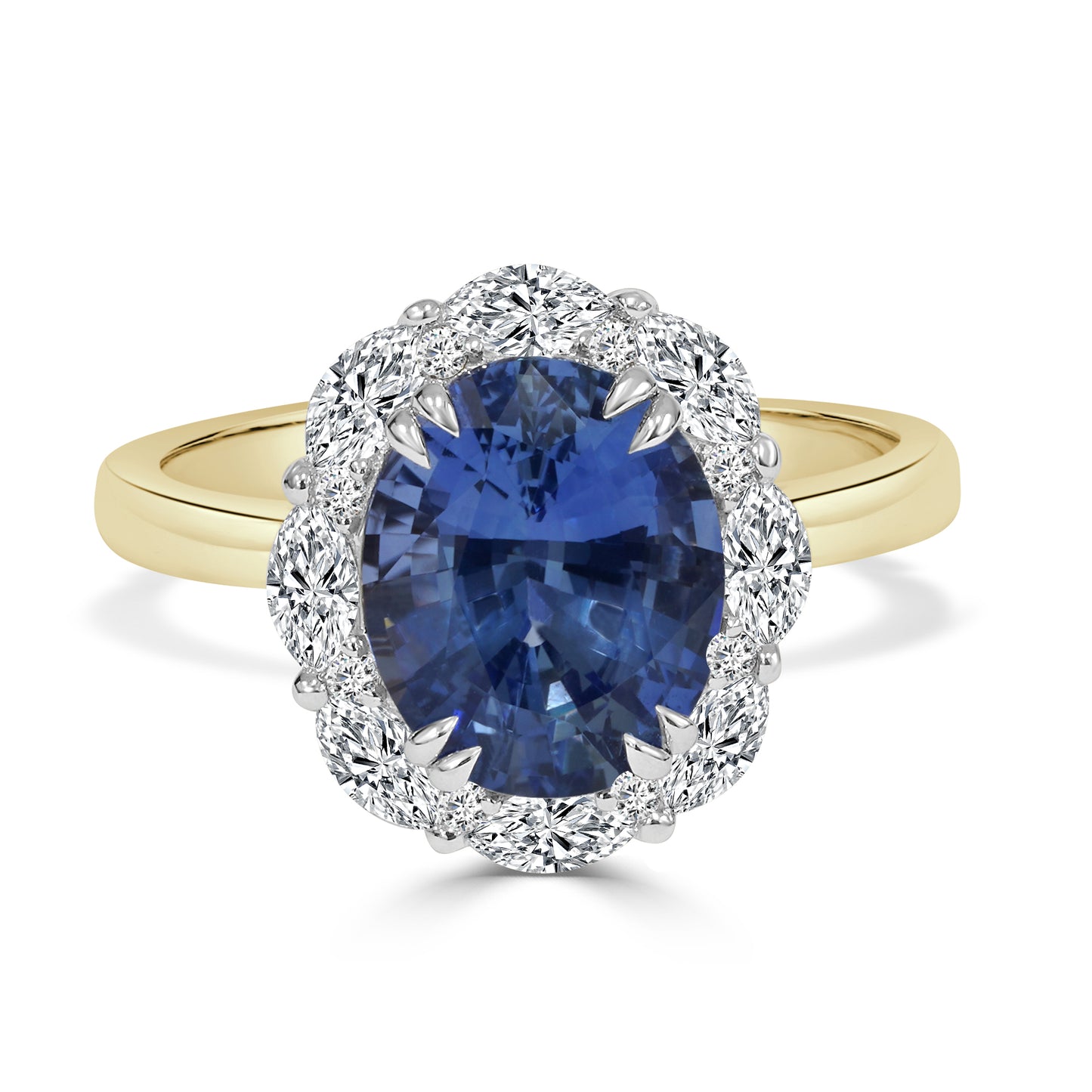 Ceylon Sapphire and Diamond Dress Ring image 0