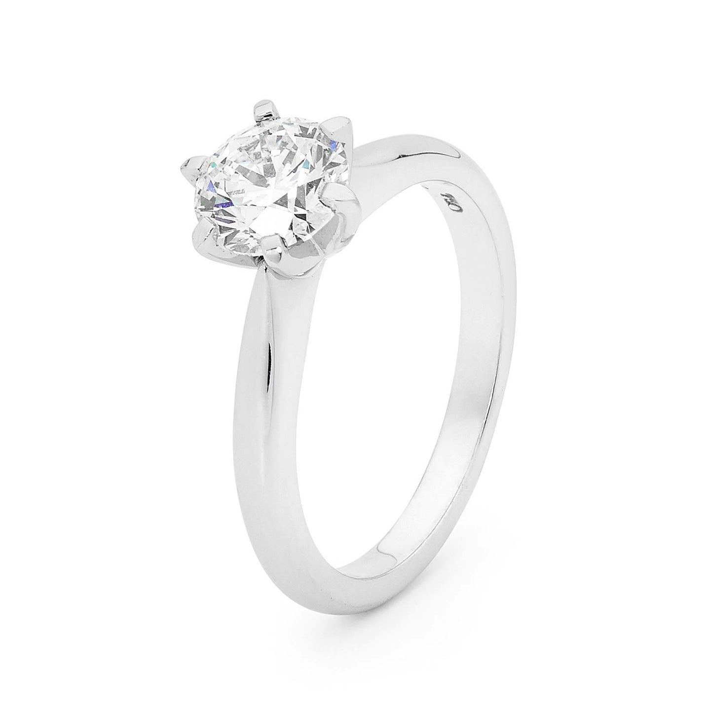 18K 0.70 Carat Round Brilliant Cut Diamond Solitaire image 1