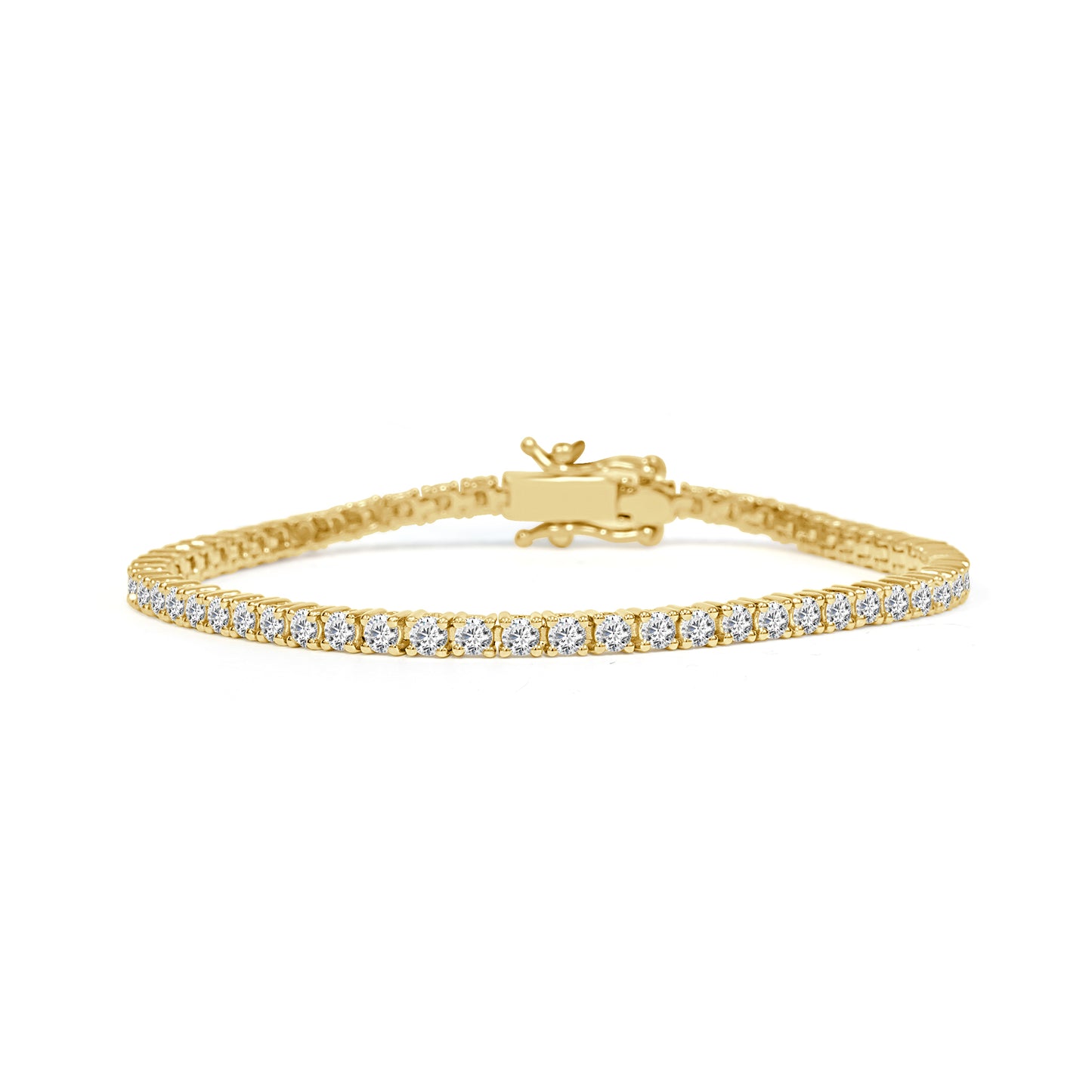 9 Carat Yellow Gold Tennis Bracelet