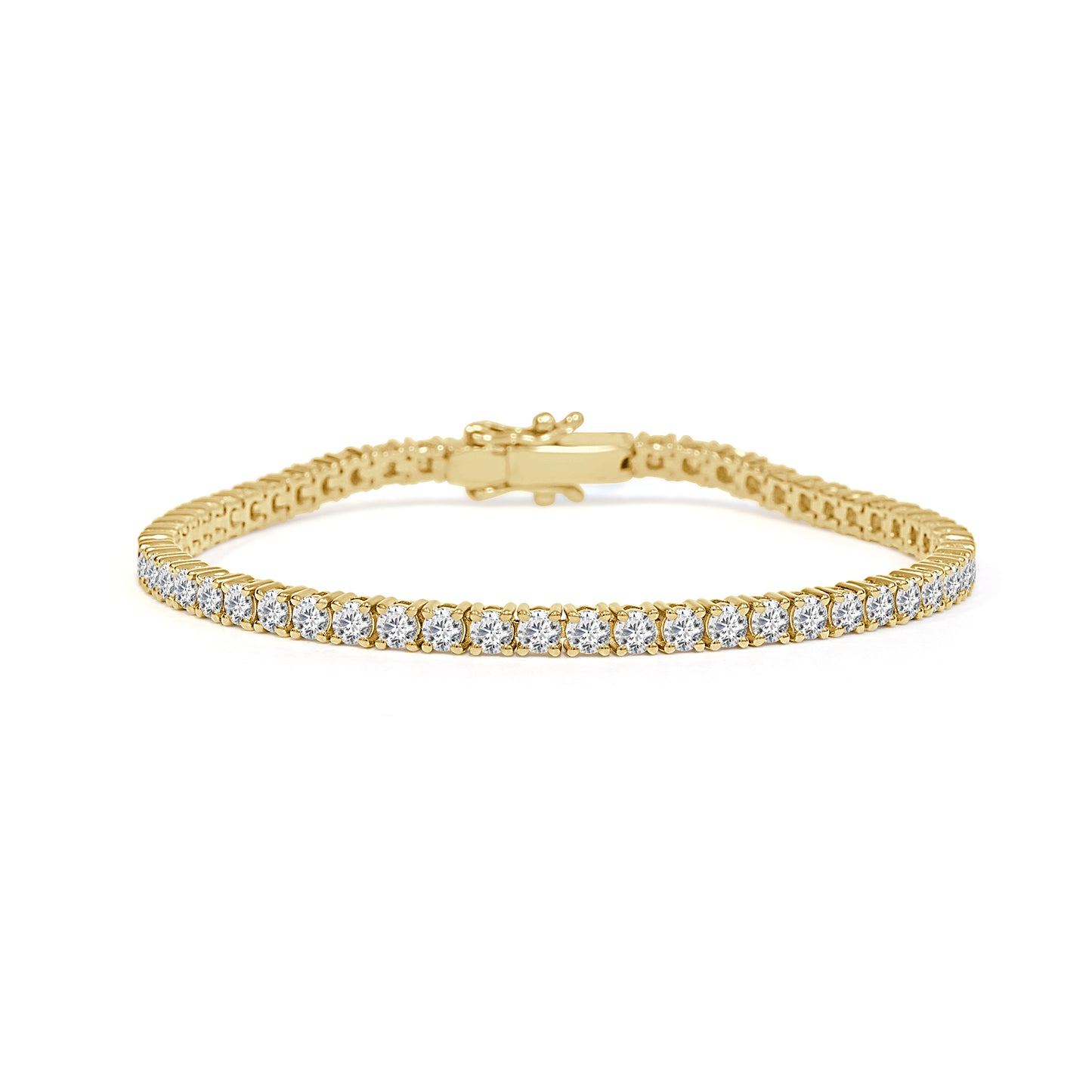 9K Yellow Gold Tennis Bracelet