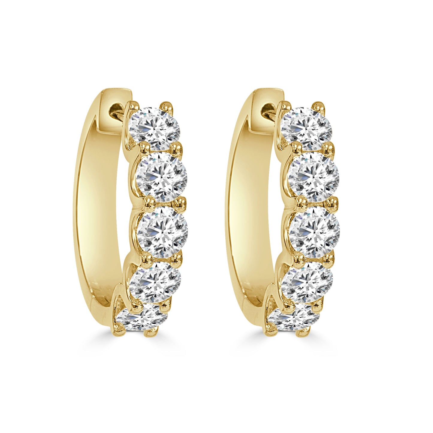 Lab Grown Diamond Hoop Earrings