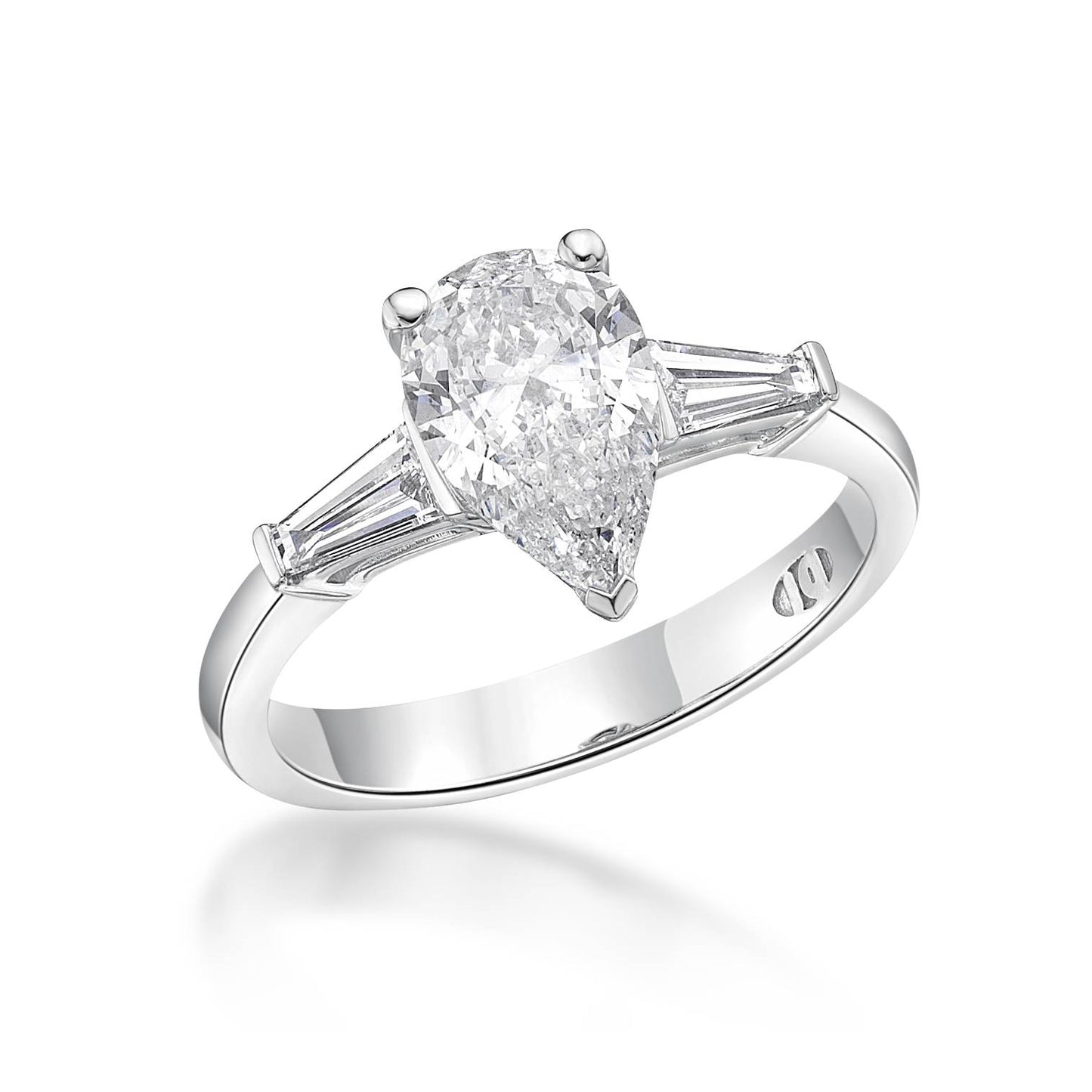 Elara - Pear Cut Diamond Engagement Ring image 1