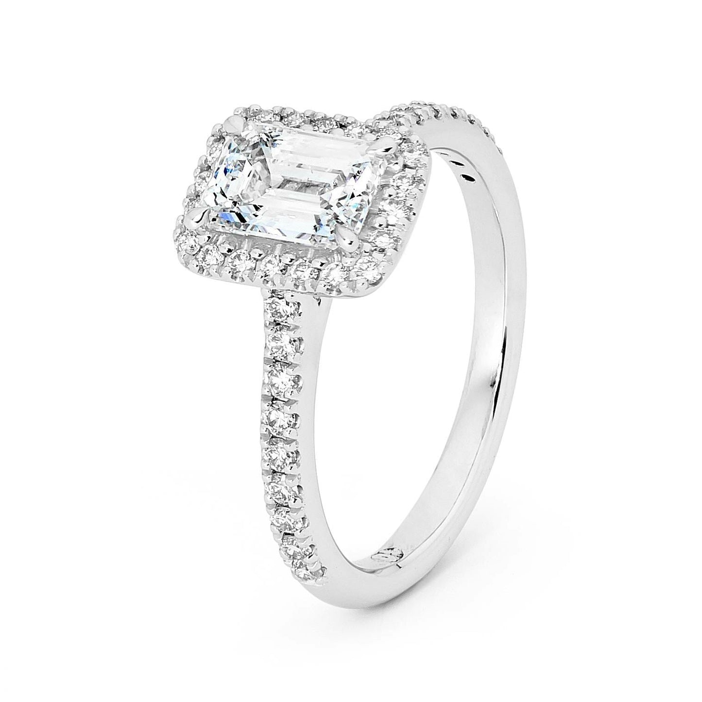 Estelle - Emerald Cut Diamond Engagement Ring image 1