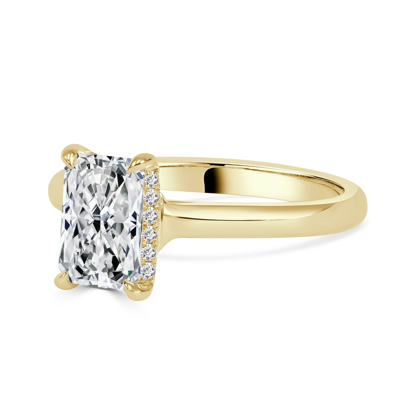 Lab Grown Radiant Cut Diamond Engagement Ring image 1