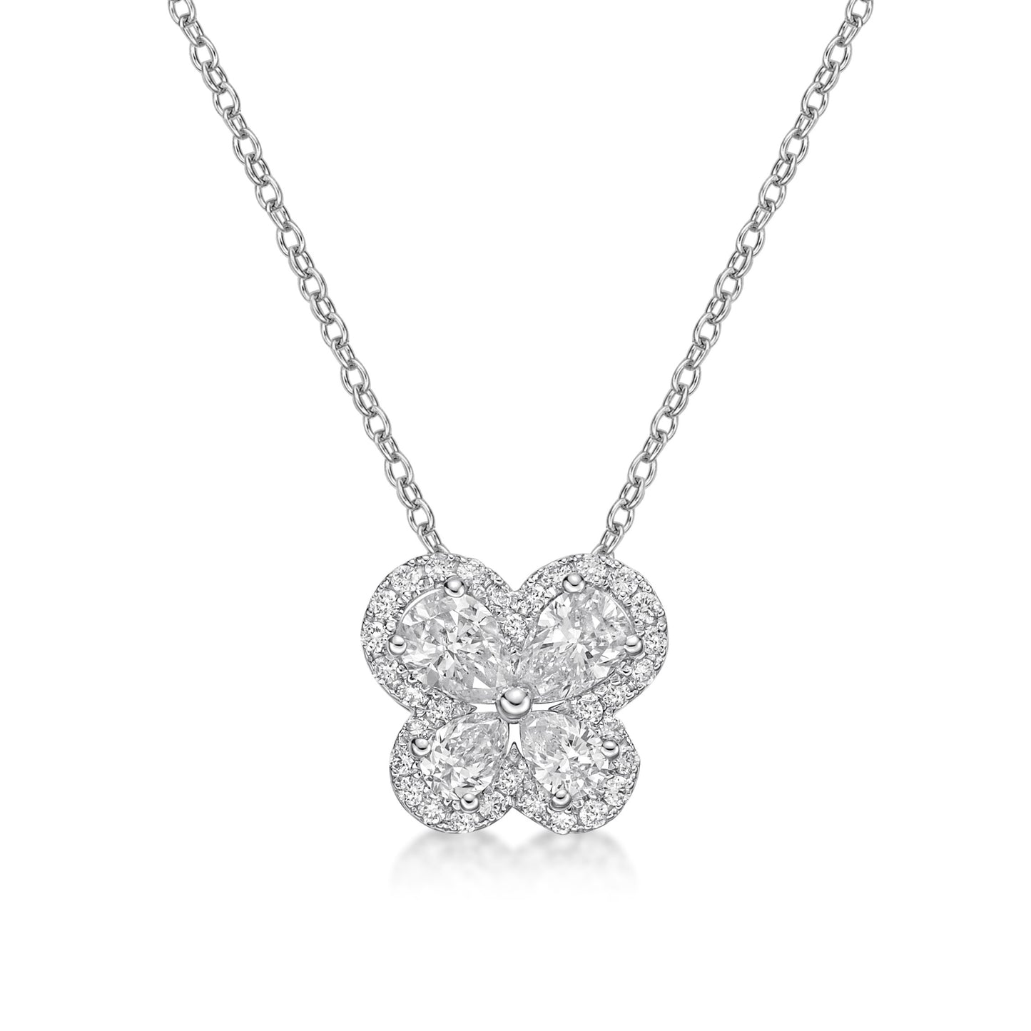 Papillon Butterfly Diamond Halo Pendant image 1