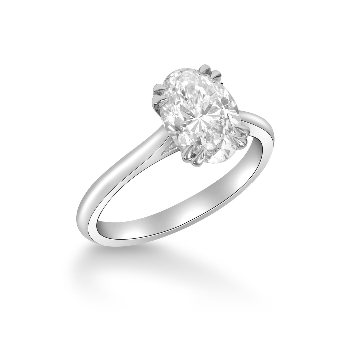 Adora - Oval Cut Diamond Solitaire Engagement Ring image 1