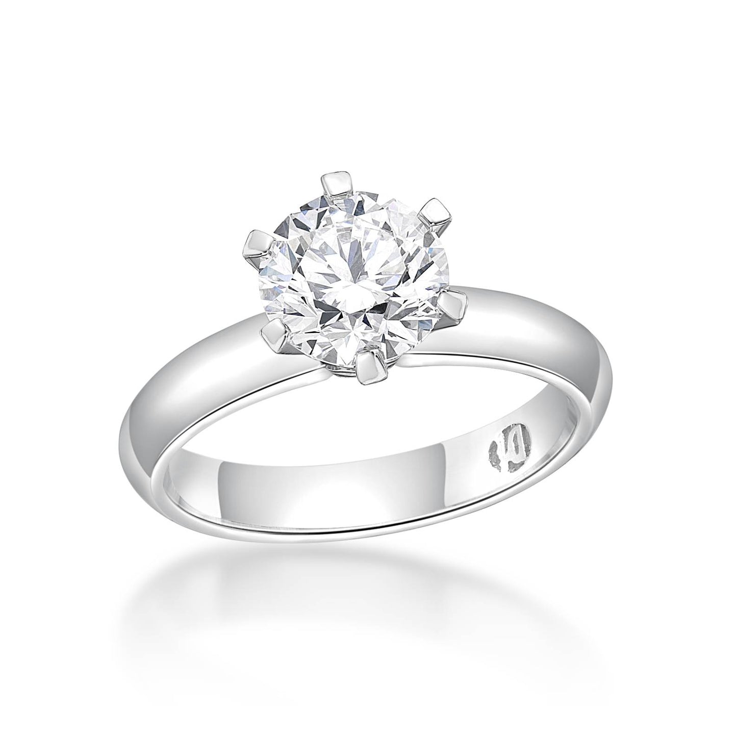 Lyra - Round Brilliant Cut Diamond Engagement Ring image 1