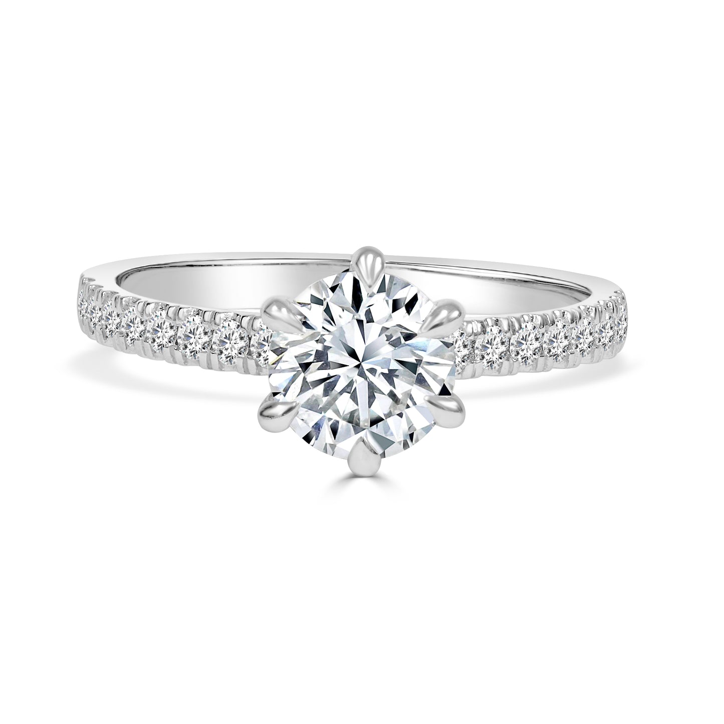 Venus - 1 Carat Round Brilliant Cut Diamond Engagement Ring image 0