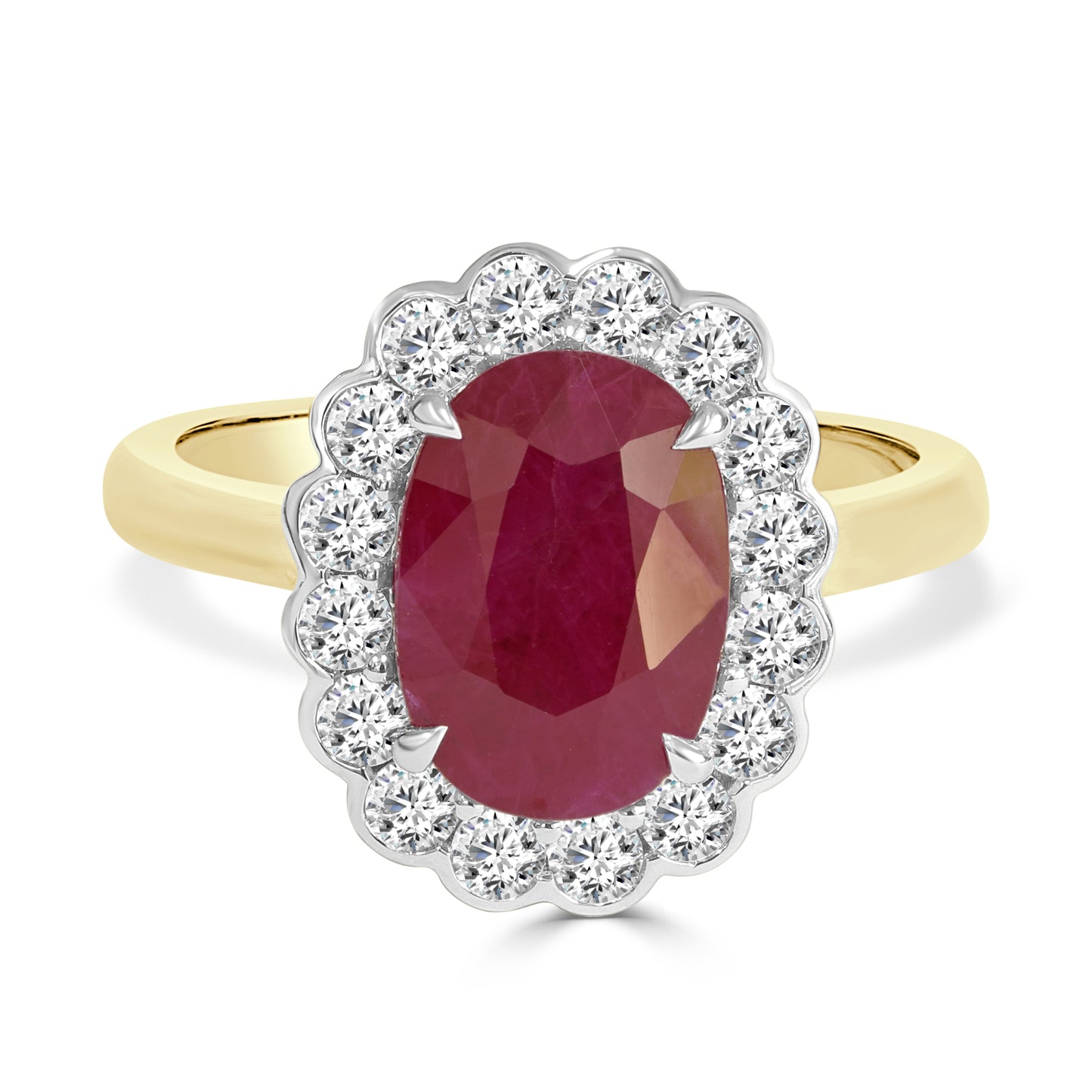 Ruby and Diamond Cocktail Ring image 0