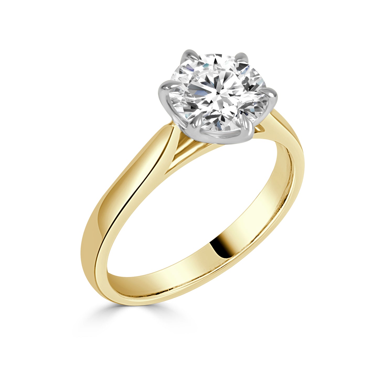 Nebessa - Round Brilliant Cut Lab Diamond Engagement Ring