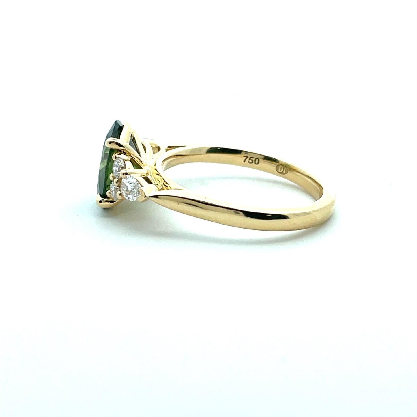 Oval Parti Sapphire & Diamond Dress Ring image 2