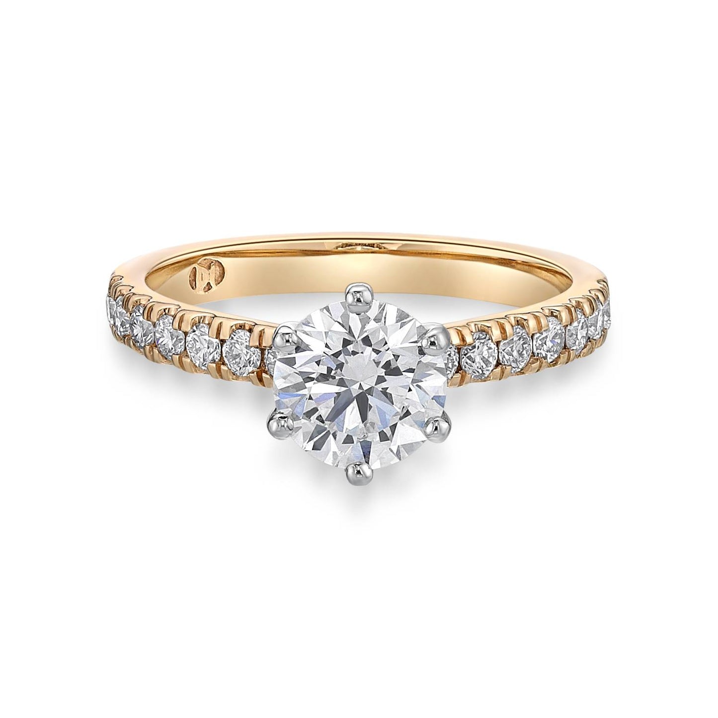 Amara - Round Brilliant Cut Diamond Engagement Ring image 0