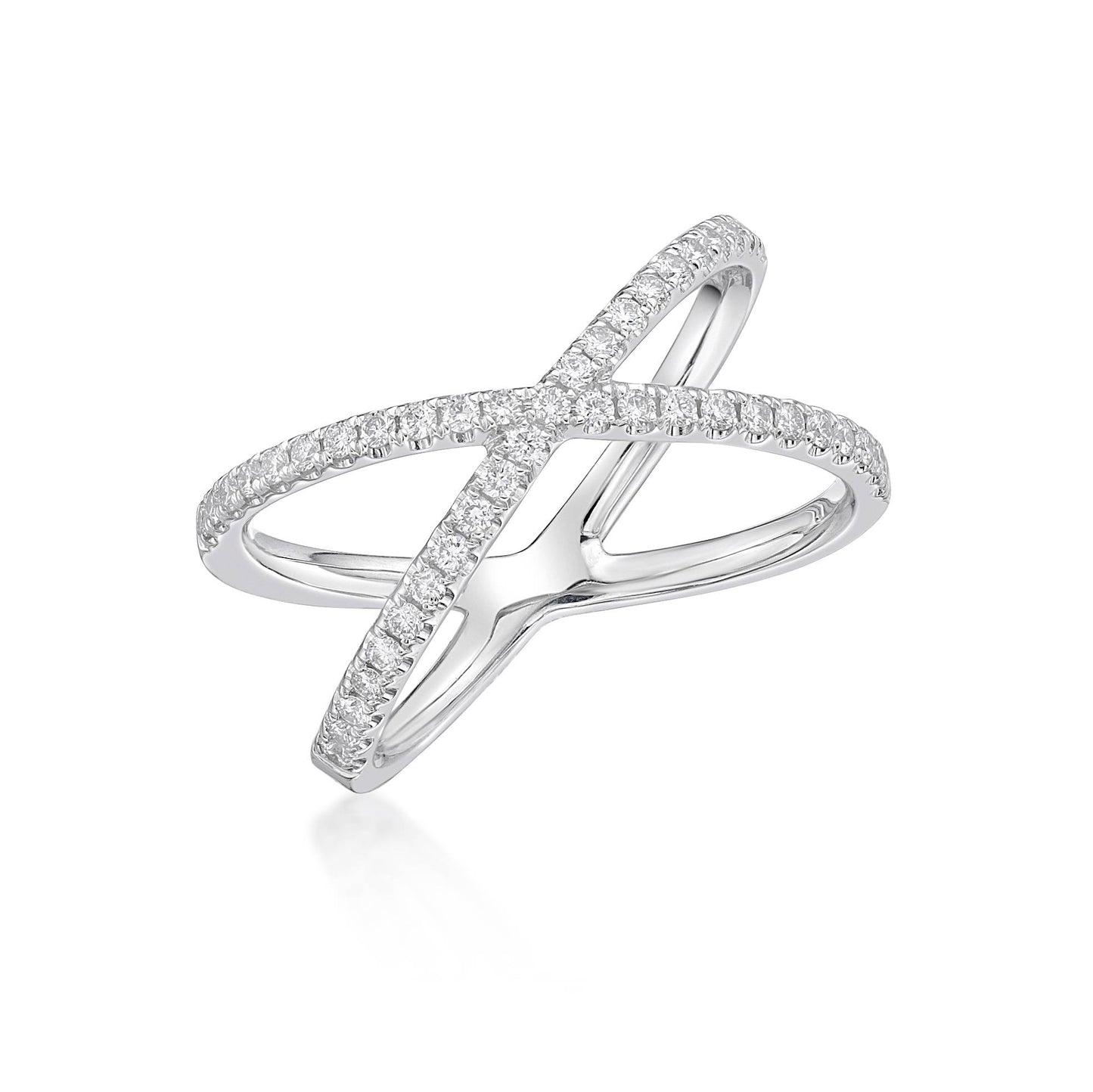18k Round Brilliant Cut Diamond Dress Ring image 0