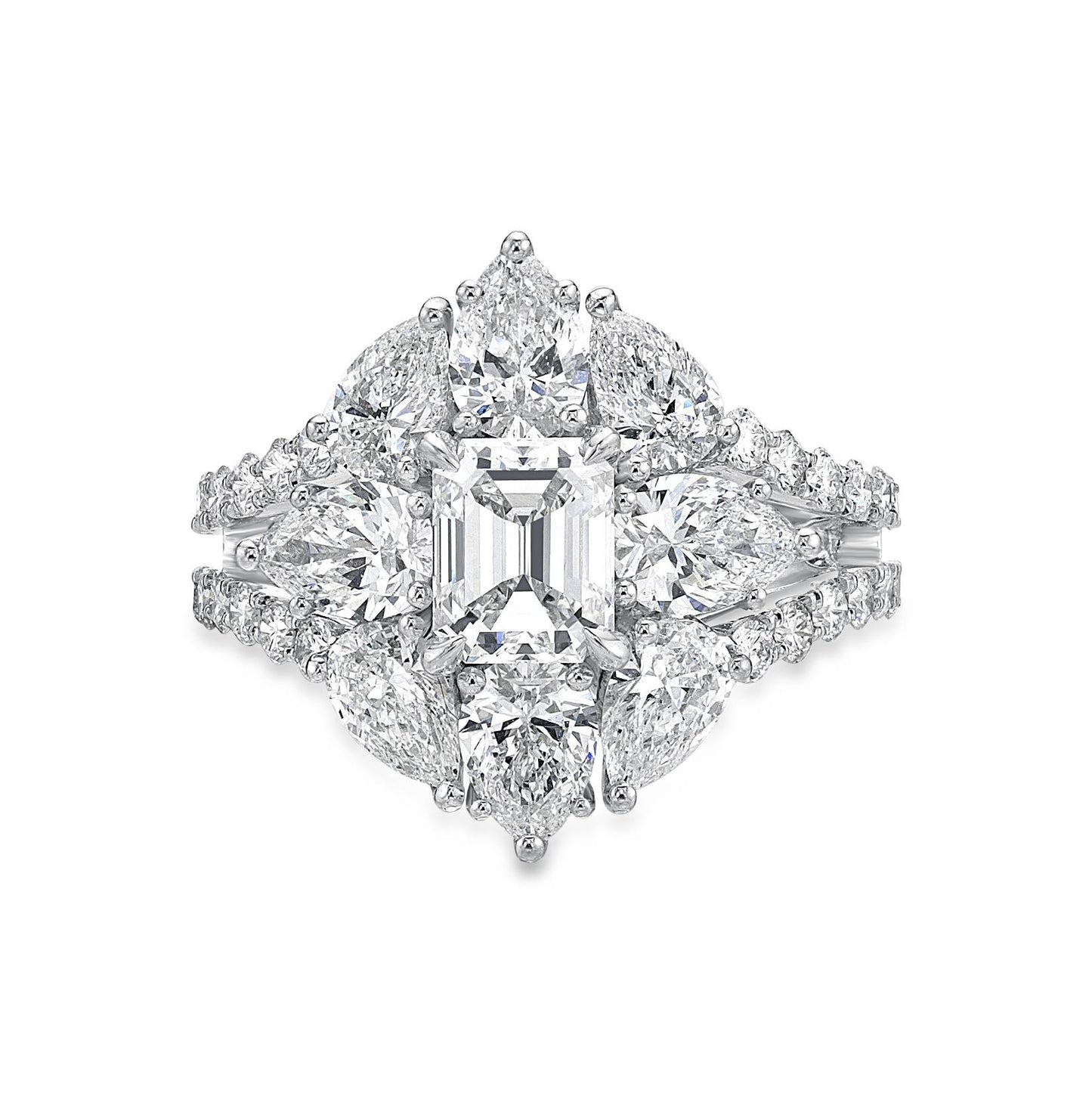 Emerald Cut Diamond Engagement Ring image 0
