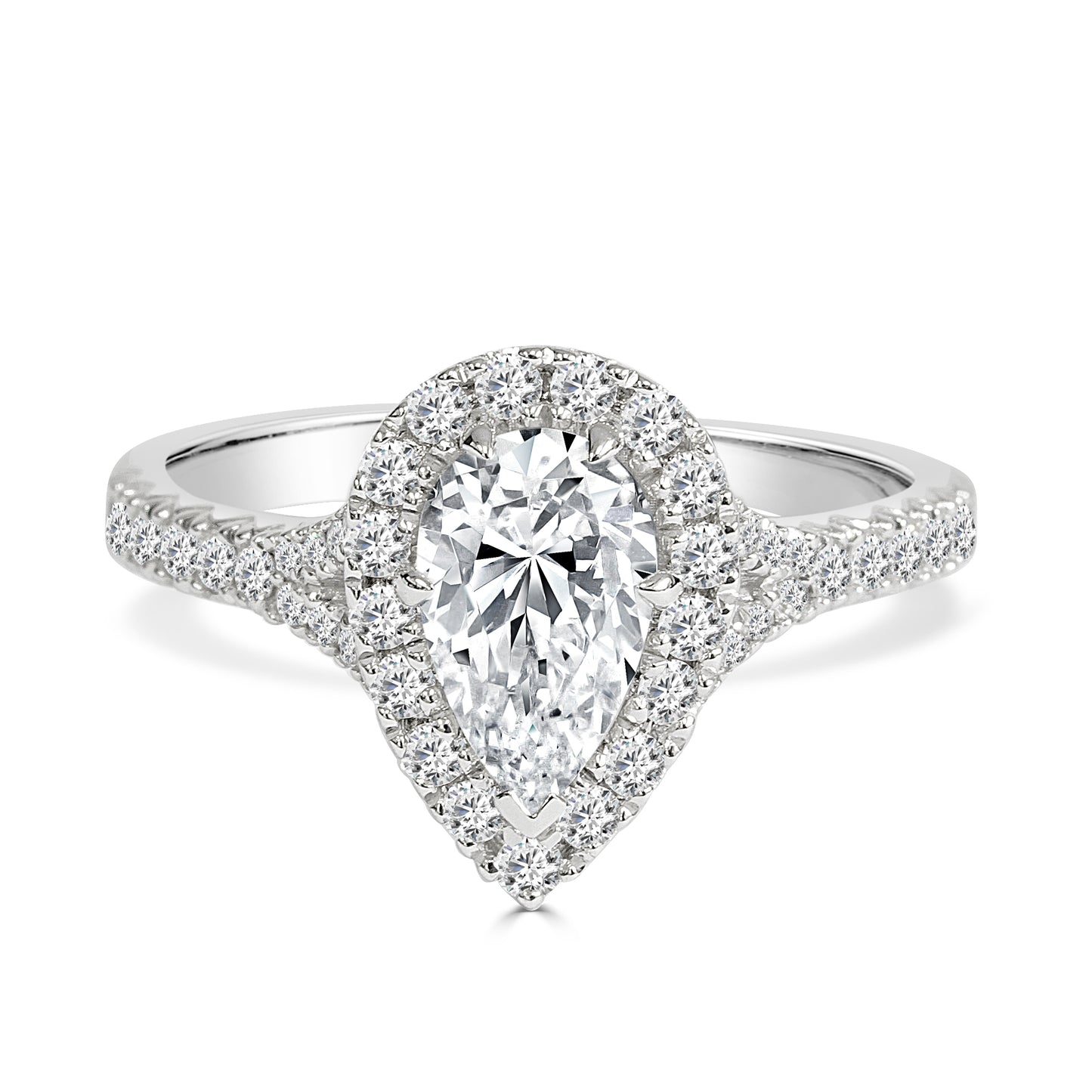 Halley - 1 Carat Pear Cut Diamond Engagement Ring image 0