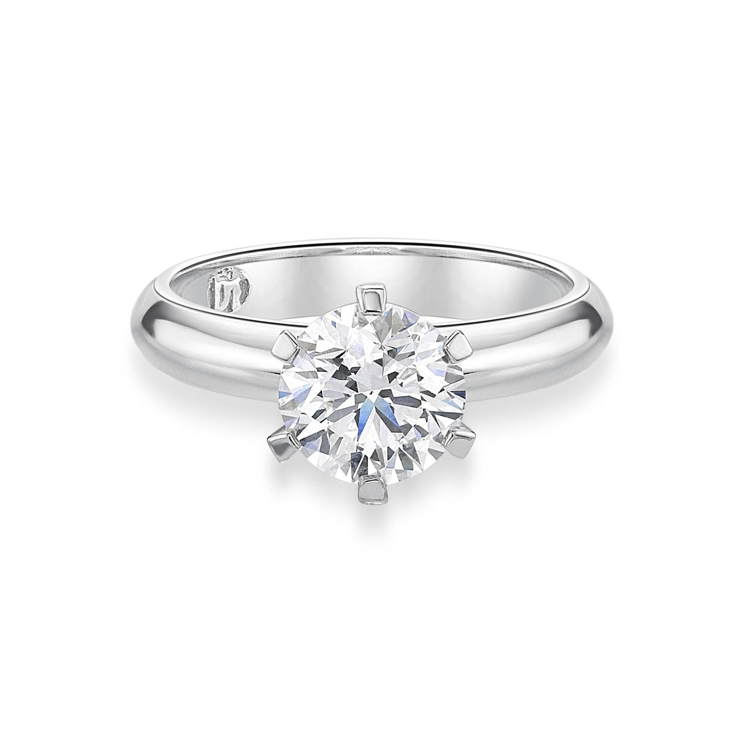 Lyra - Round Brilliant Cut Diamond Engagement Ring image 0