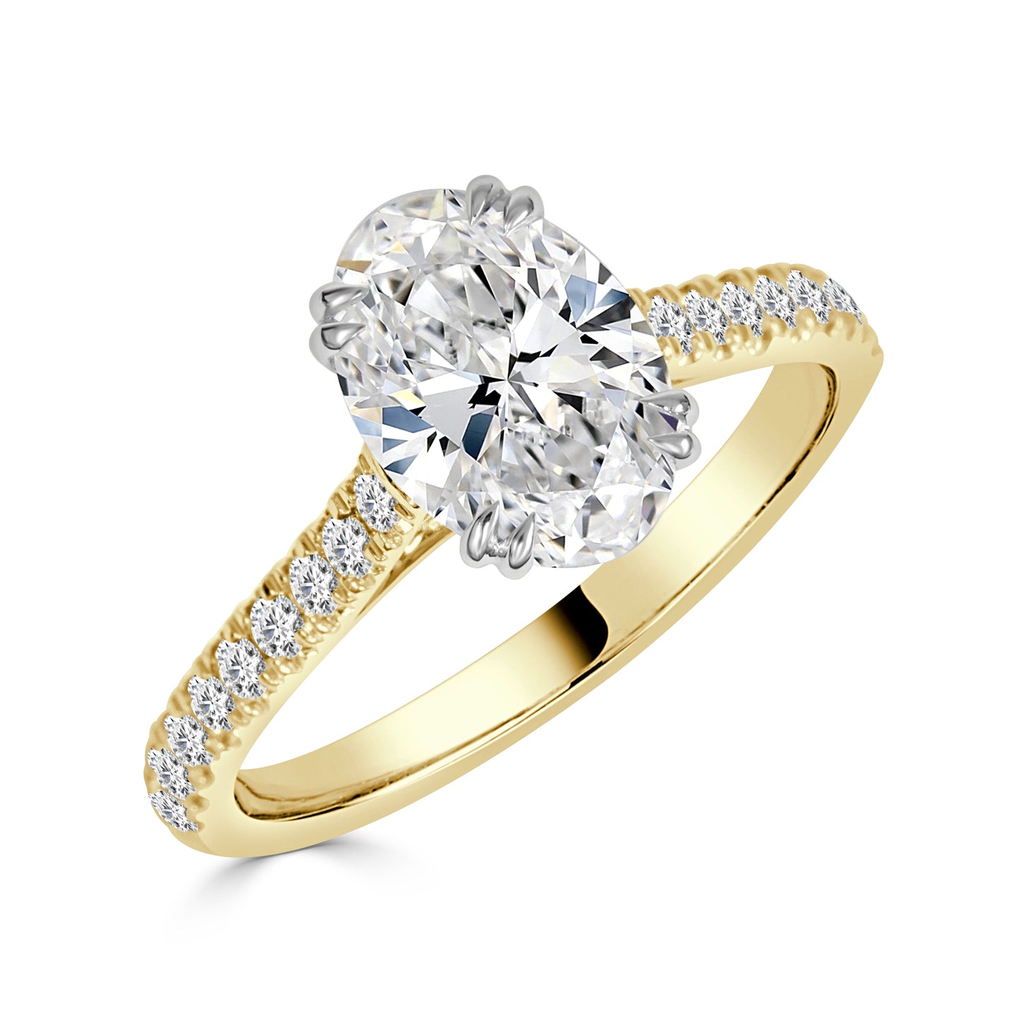 Lab Grown Venus Oval Diamond Engagement Ring image 3
