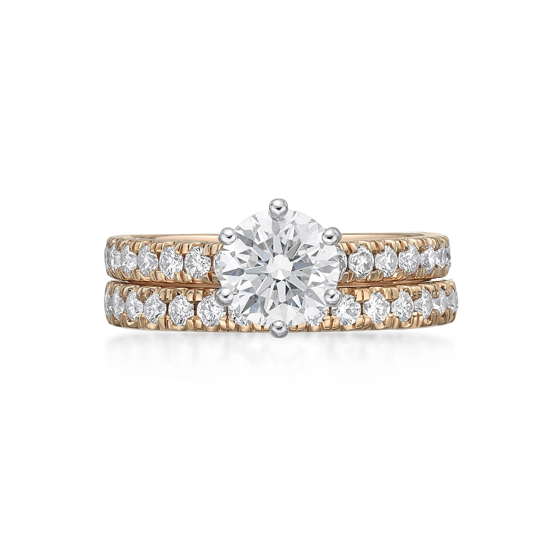 Amara - Round Brilliant Cut Diamond Band image 2
