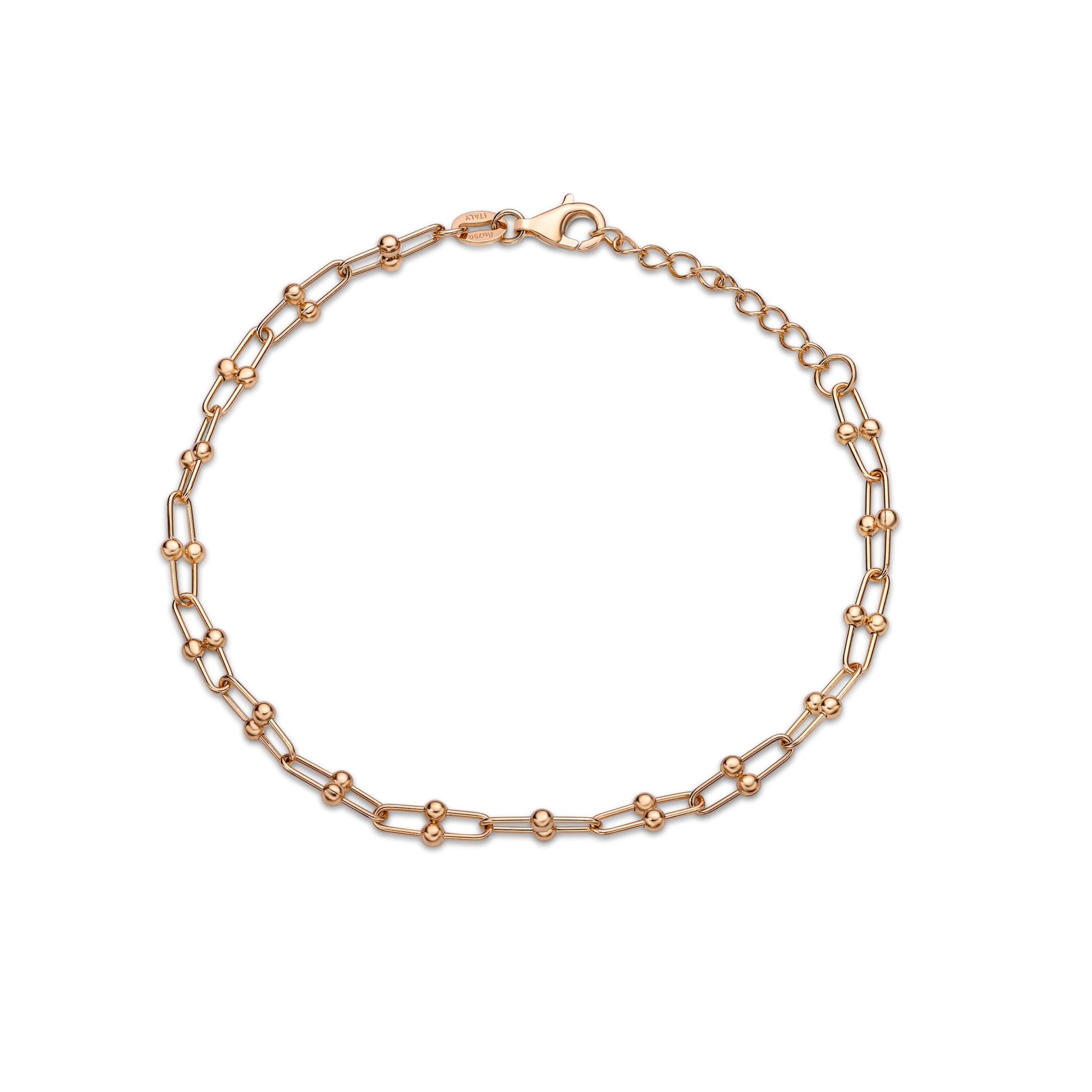 18K Gold Chain Link Bracelet image 0