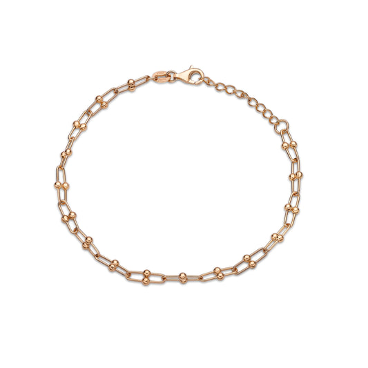 18K Gold Chain Link Bracelet image 0
