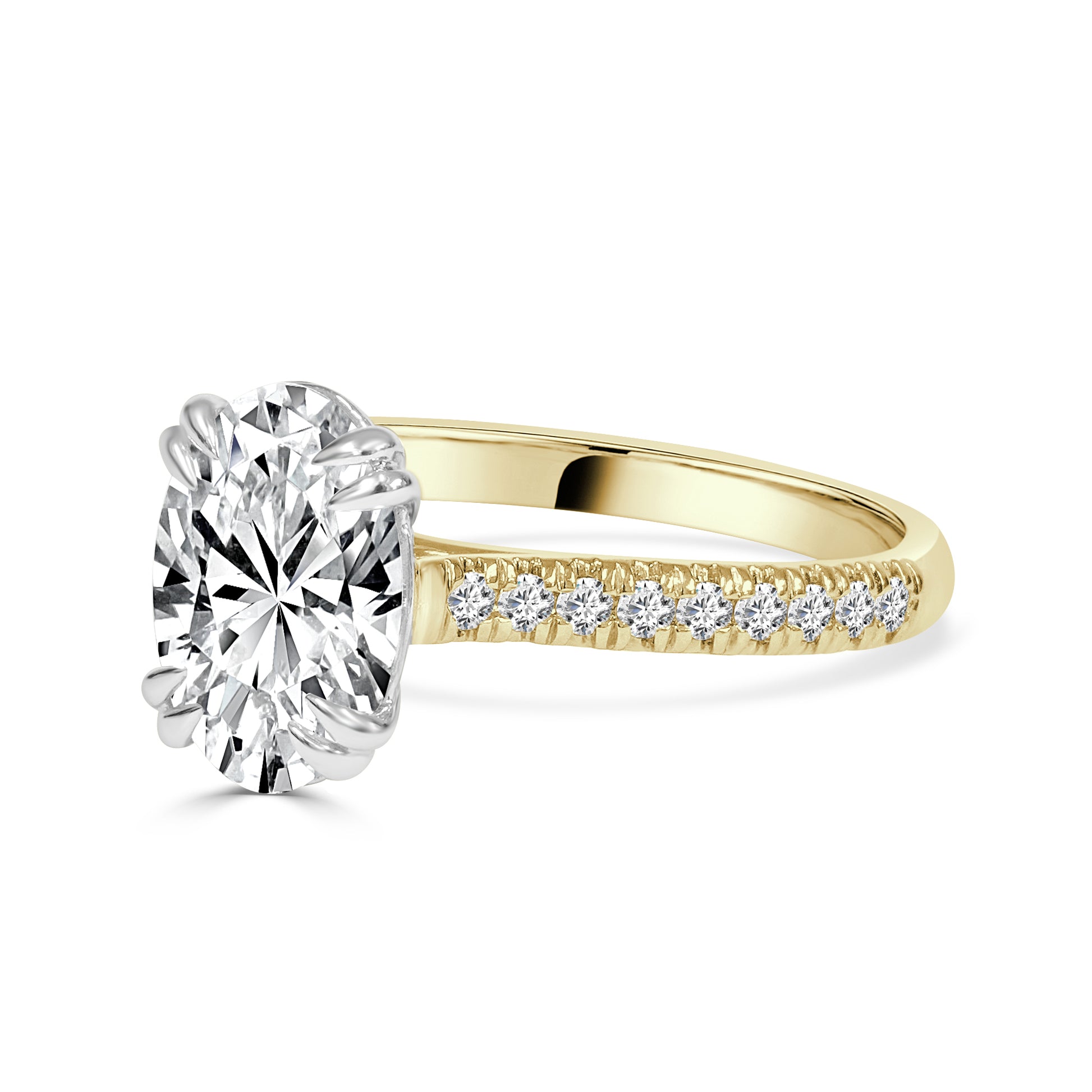 Lab Grown Oval Cut Diamond Engagement Ring image 1