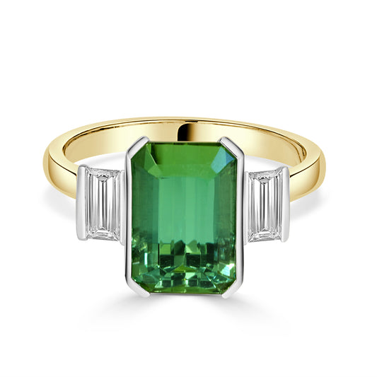 Green Tourmaline Dress Ring