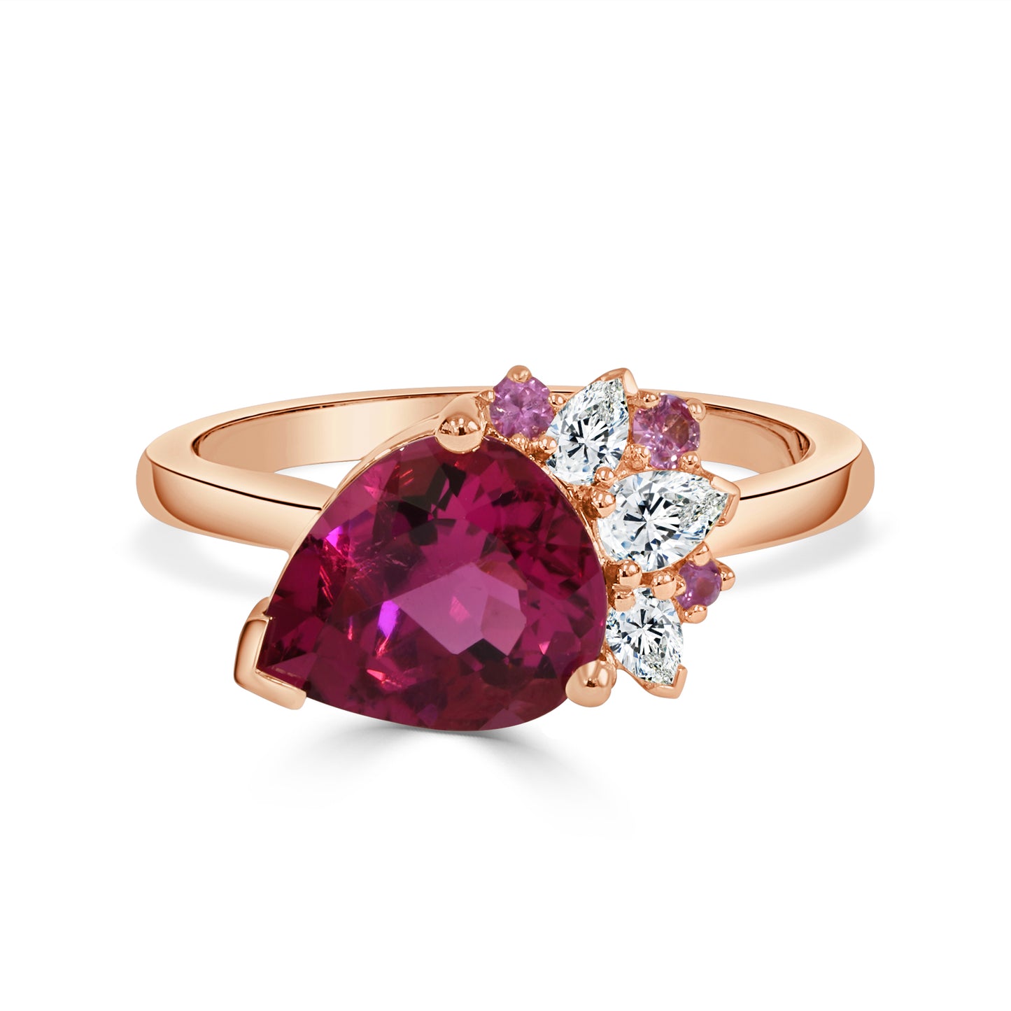Rubellite and Diamond Dress Ring