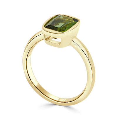 Green Tourmaline Dress Ring