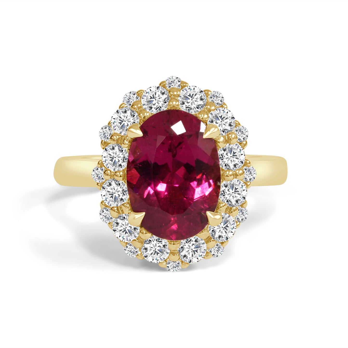 Rubellite and Diamond Dress Ring