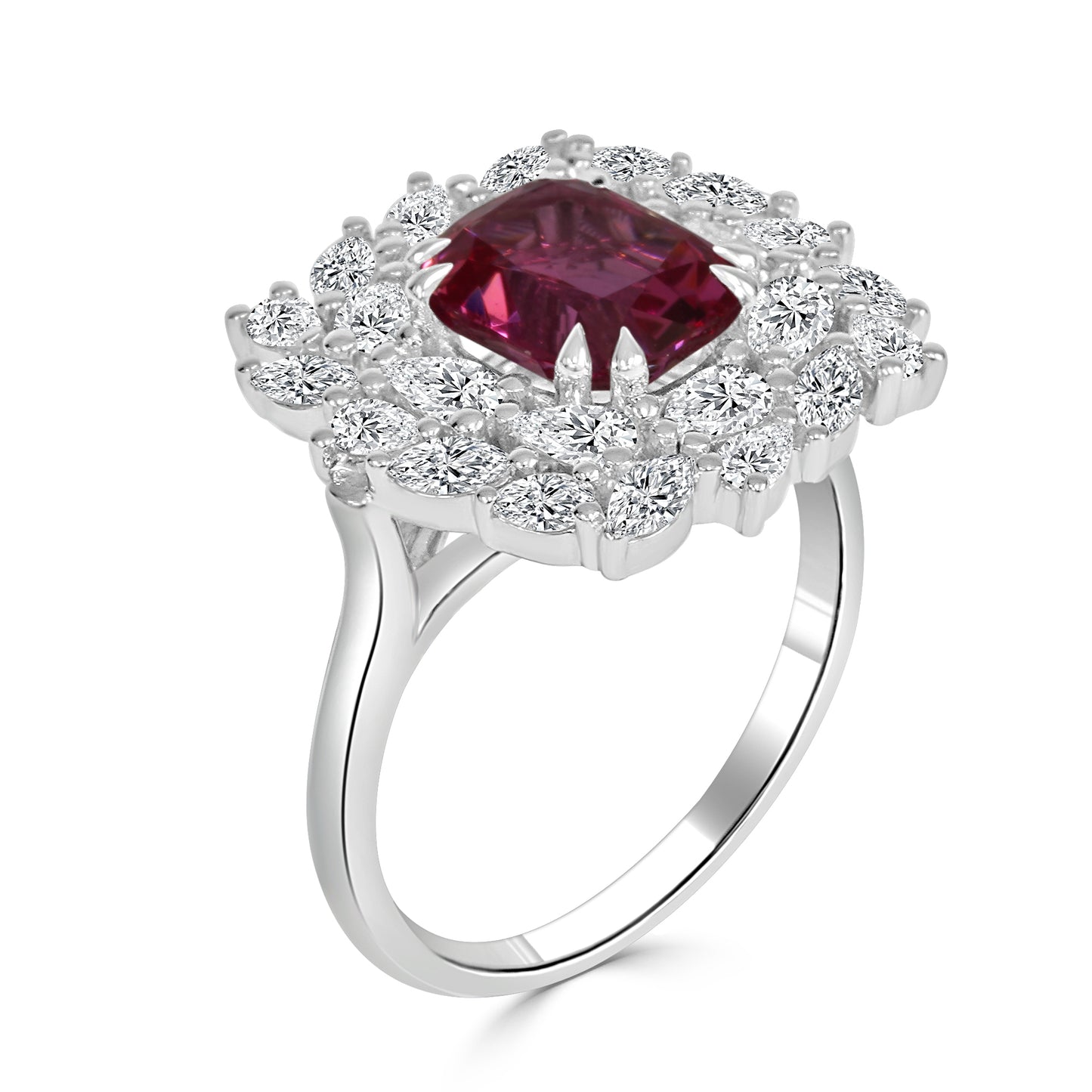 Pink Spinel and Diamond Dress Ring