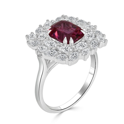 Pink Spinel and Diamond Dress Ring