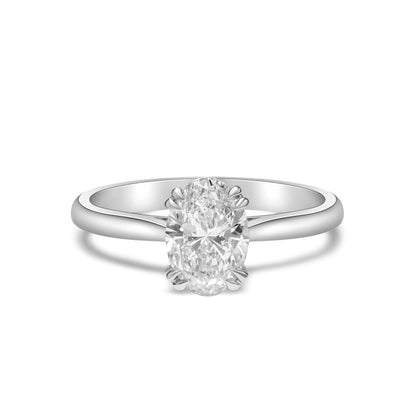 Adora - Oval Cut Diamond Solitaire Engagement Ring image 0
