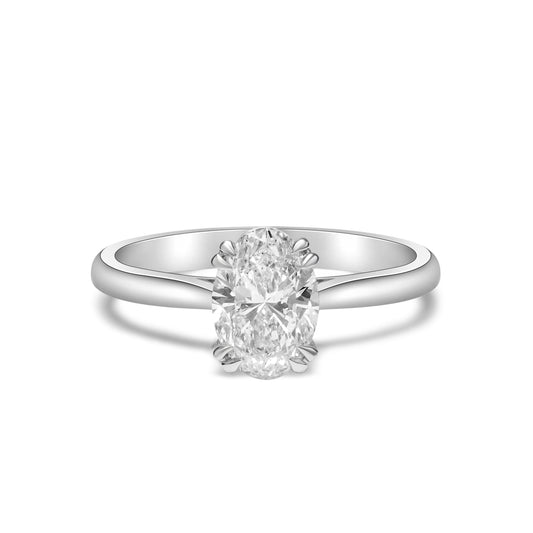 Adora - Oval Cut Diamond Solitaire Engagement Ring image 0