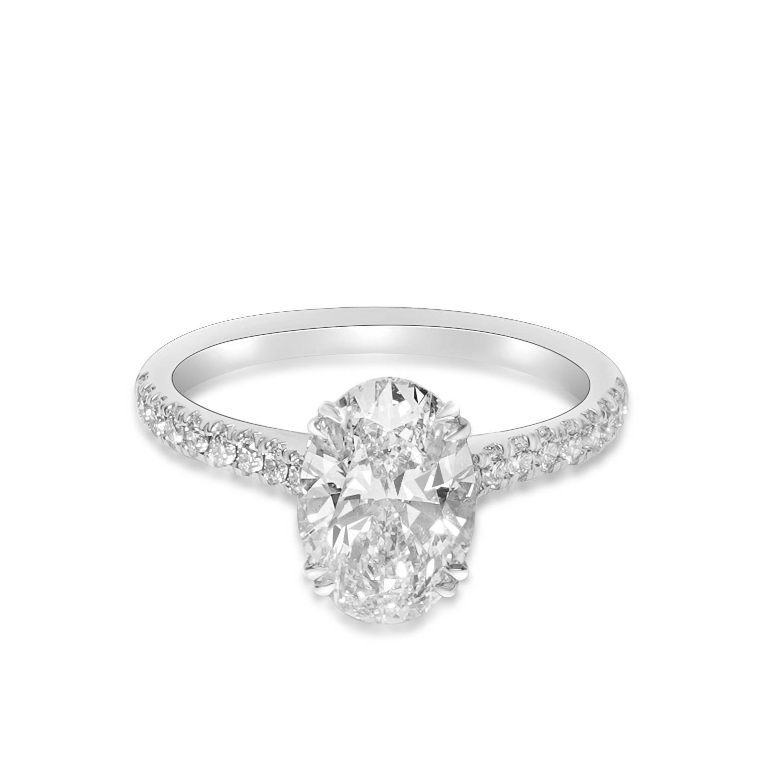 18K 1 Carat Oval Venus Ring image 0