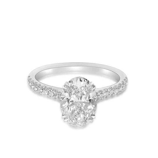 18K 1 Carat Oval Venus Ring image 0