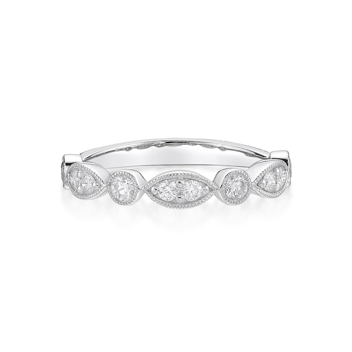 Juliet - Round Brilliant Cut Diamond Band Ring image 0