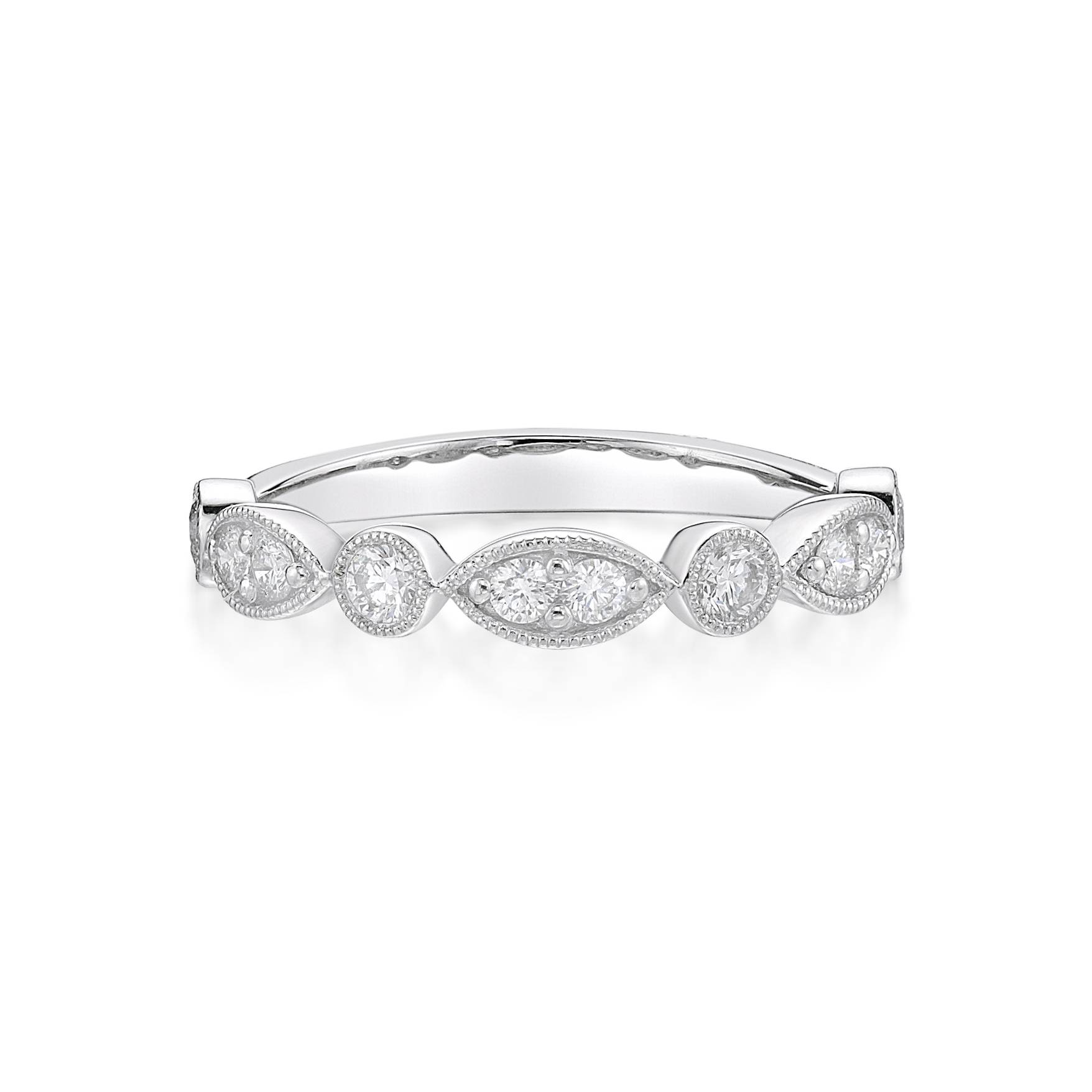 Juliet - Round Brilliant Cut Diamond Band Ring image 0