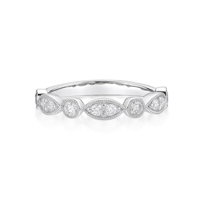 Juliet - Round Brilliant Cut Diamond Band Ring image 0