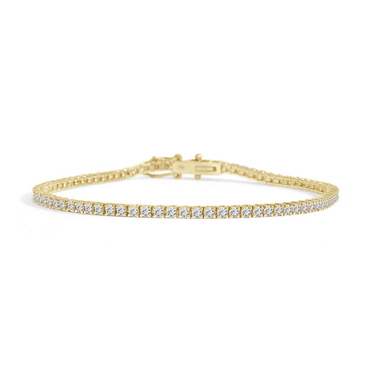 2 Carat Natural Diamond Tennis Bracelet