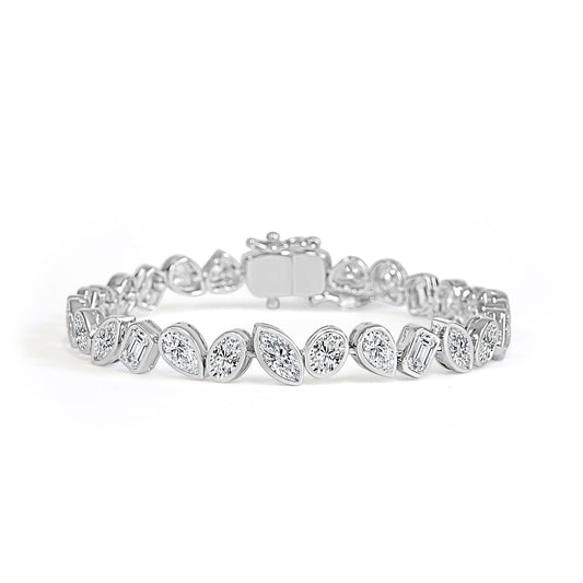 Rub Over Diamond Bracelet