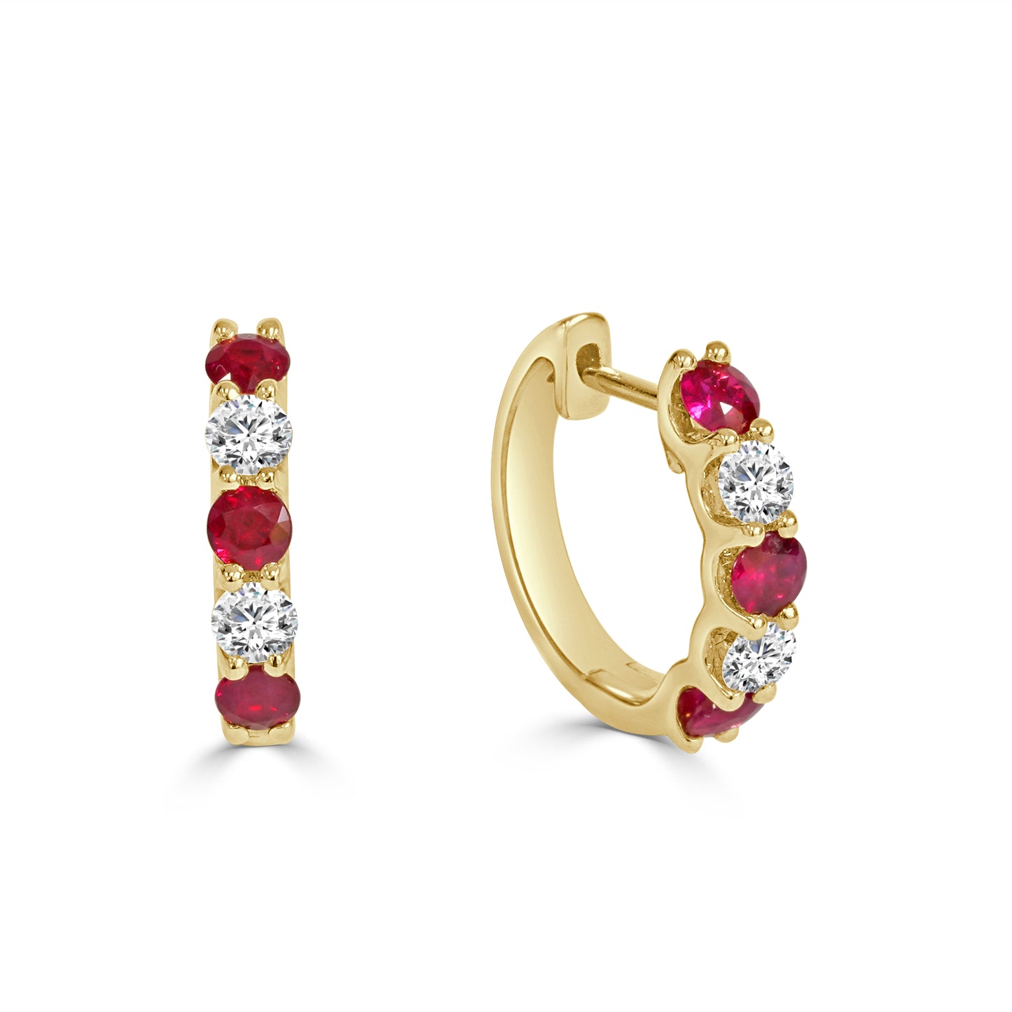 Ruby and Diamond Earrings