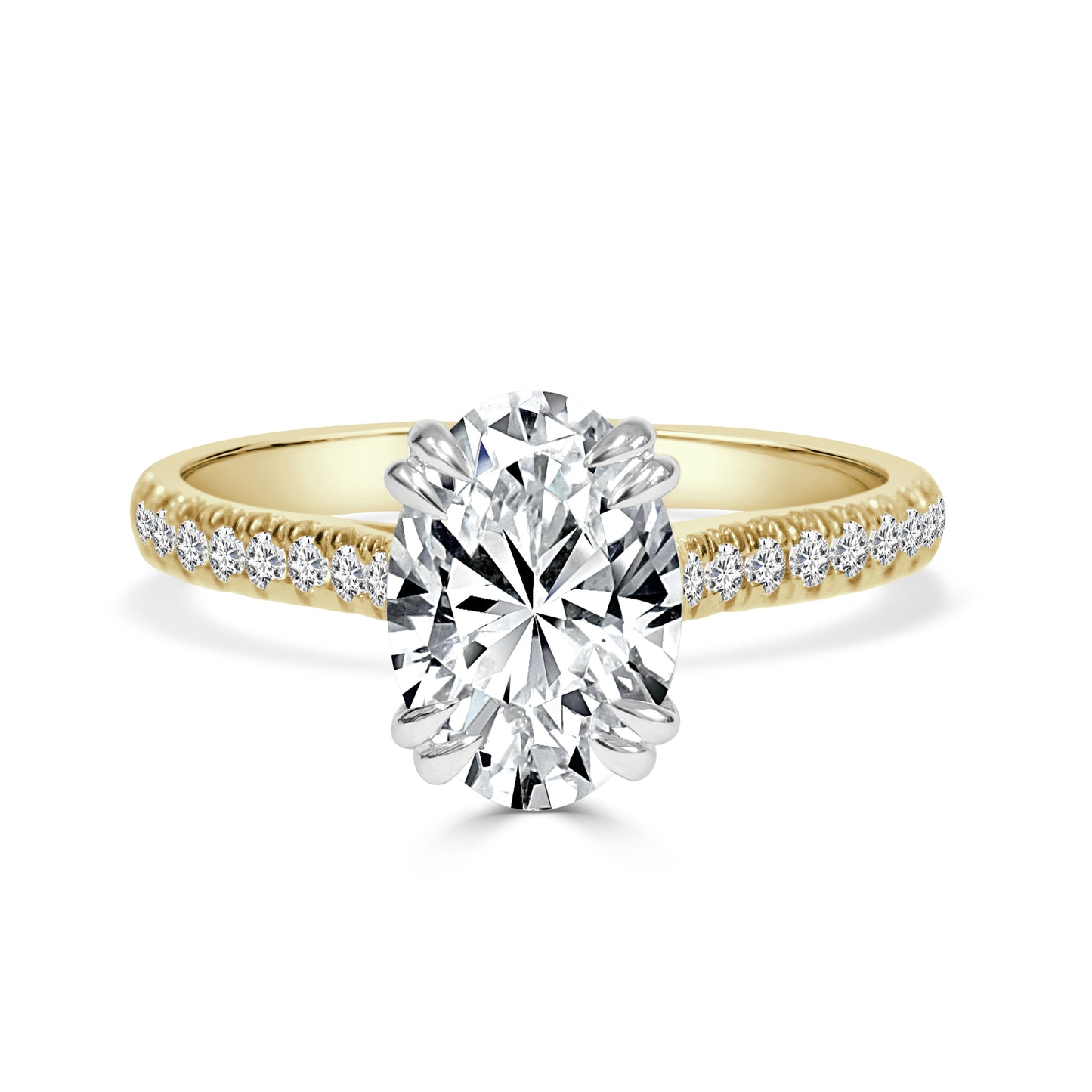 Lab Grown Oval Cut Diamond Engagement Ring image 0