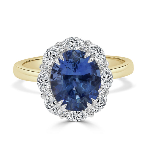 Ceylon Sapphire and Diamond Dress Ring image 0